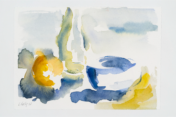 White Spaces, aquarelle sur papier Saunders Waterford, 9x6.5p.